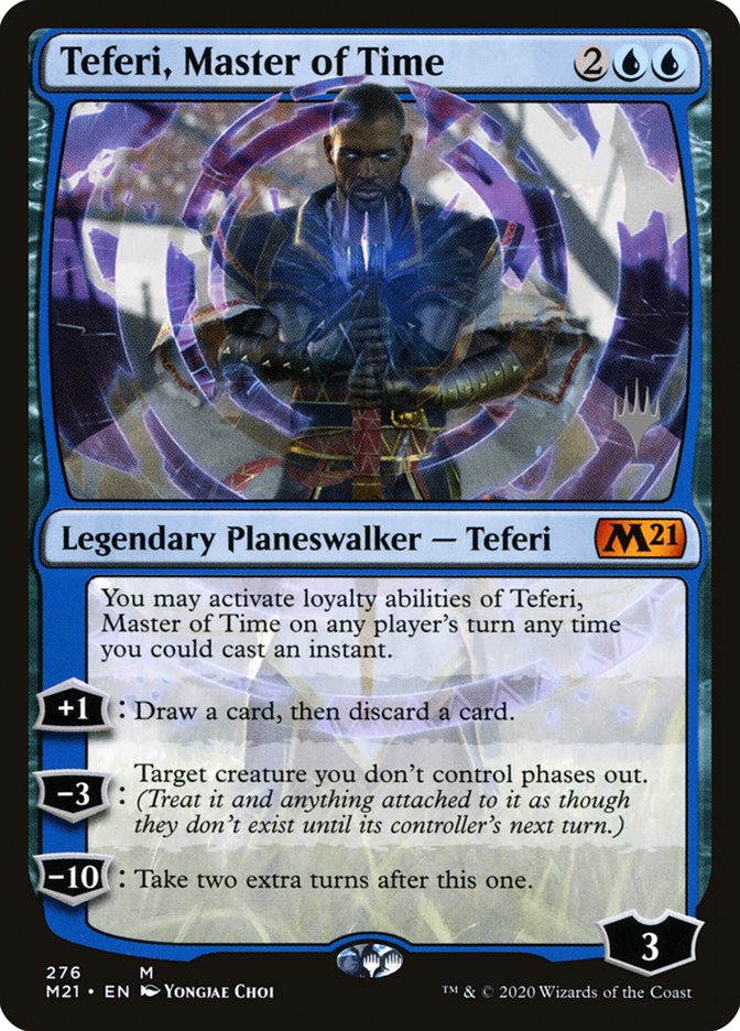Teferi, Maître du temps (Pack promo) (276) [Extensions de base 2021 Promos]
