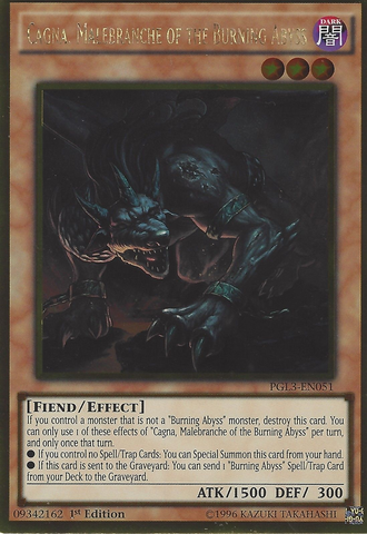 Cagna, Malebranche del Abismo Ardiente [PGL3-EN051] Gold Rare