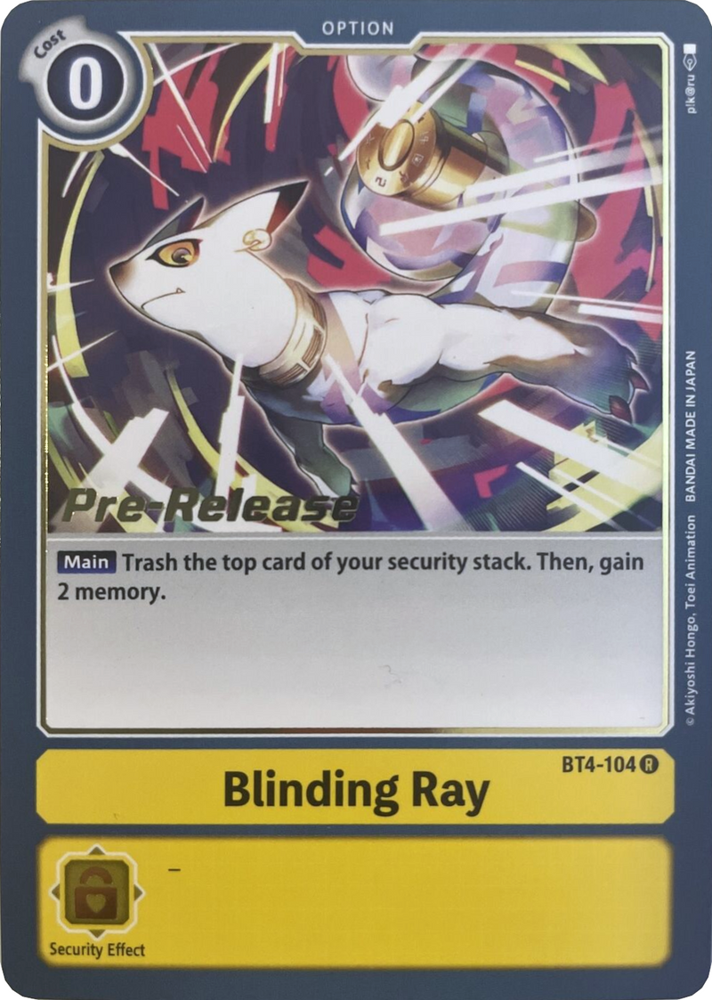 Rayo Ciego [BT4-104] [Promociones previas al lanzamiento de Great Legend]
