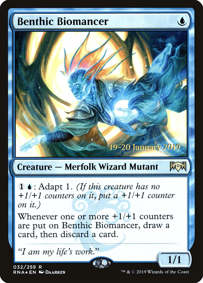 Biomancien benthique [Prerelease Promos de l'Allégeance de Ravnica]