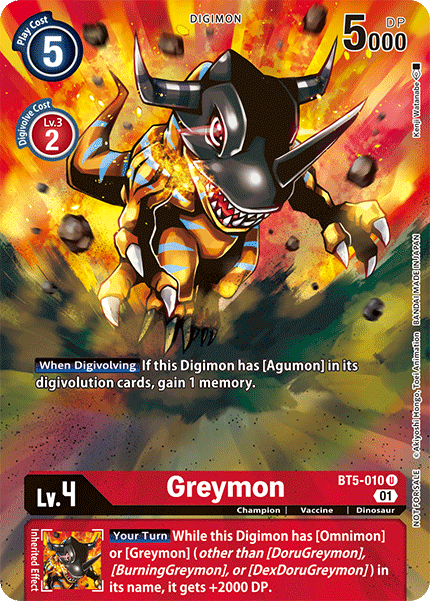 Greymon [BT5-010] (Evento Premier) [Promocionales Battle of Omni]