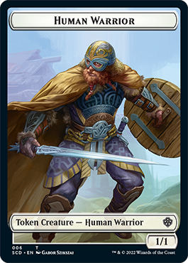 Saprobionte // Guerrier humain, jeton recto-verso [Starter Commander Decks]