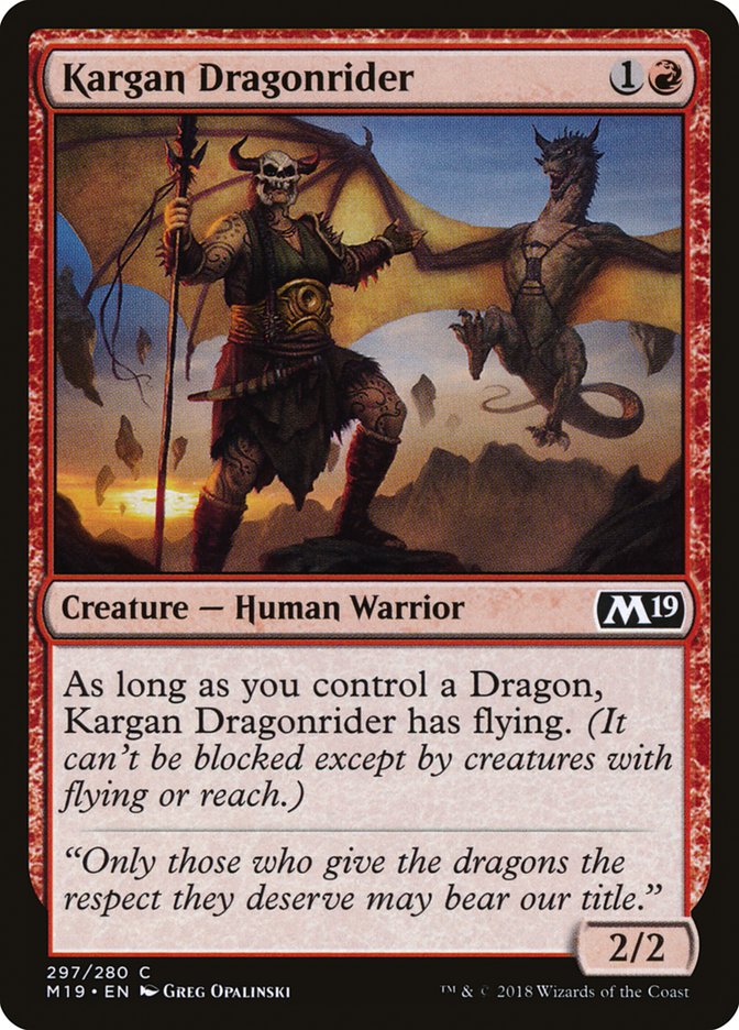 Chevalier de dragon de Kargan [Édition de base 2019]