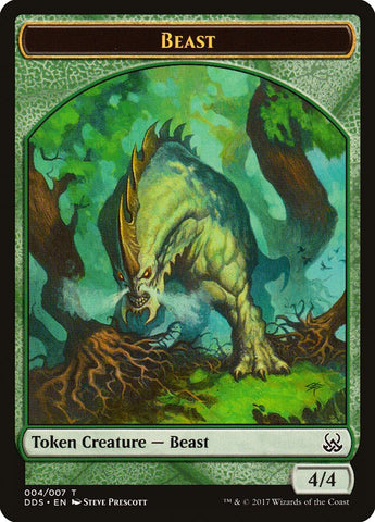 Ficha de Bestia [Duel Decks: Mind vs. Might Tokens]