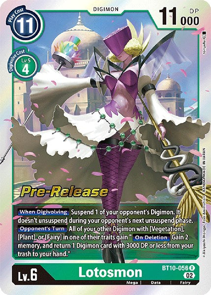 Lotosmon [BT10-056] [Cartas de Pre-lanzamiento de Xros Encounter]