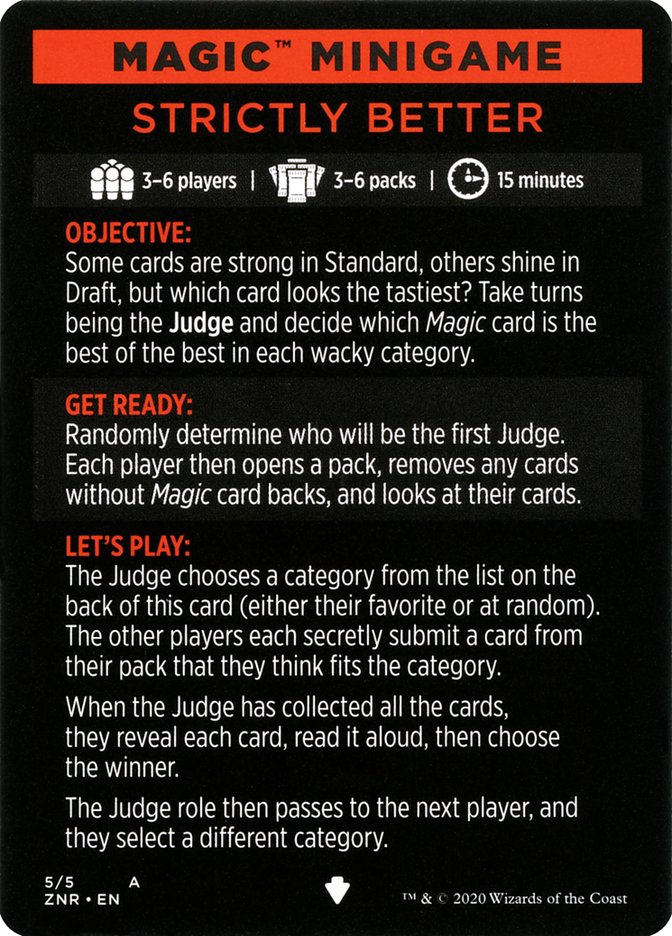 Strictement meilleur (Mini-jeu Magic) [Mini-jeu Zendikar Rising]
