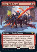 Escouade de combat Akki (Extended Art) [Kamigawa: La Dynastie néon Commander]