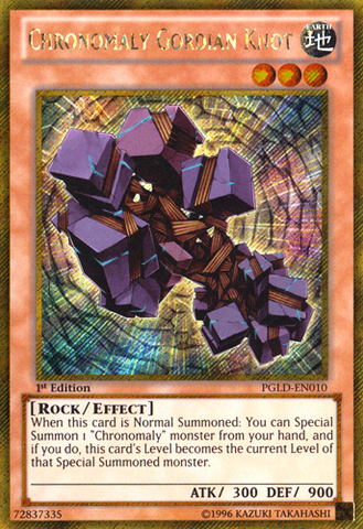 Numéron Chronomalien Nœud Gordien [PGLD-FR010] Gold Secret Rare