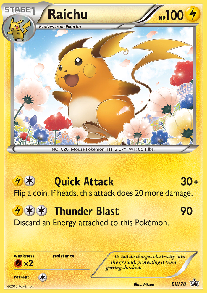 Raichu (BW78) [Noir & Blanc : Cartes promo Étoile Noire]
