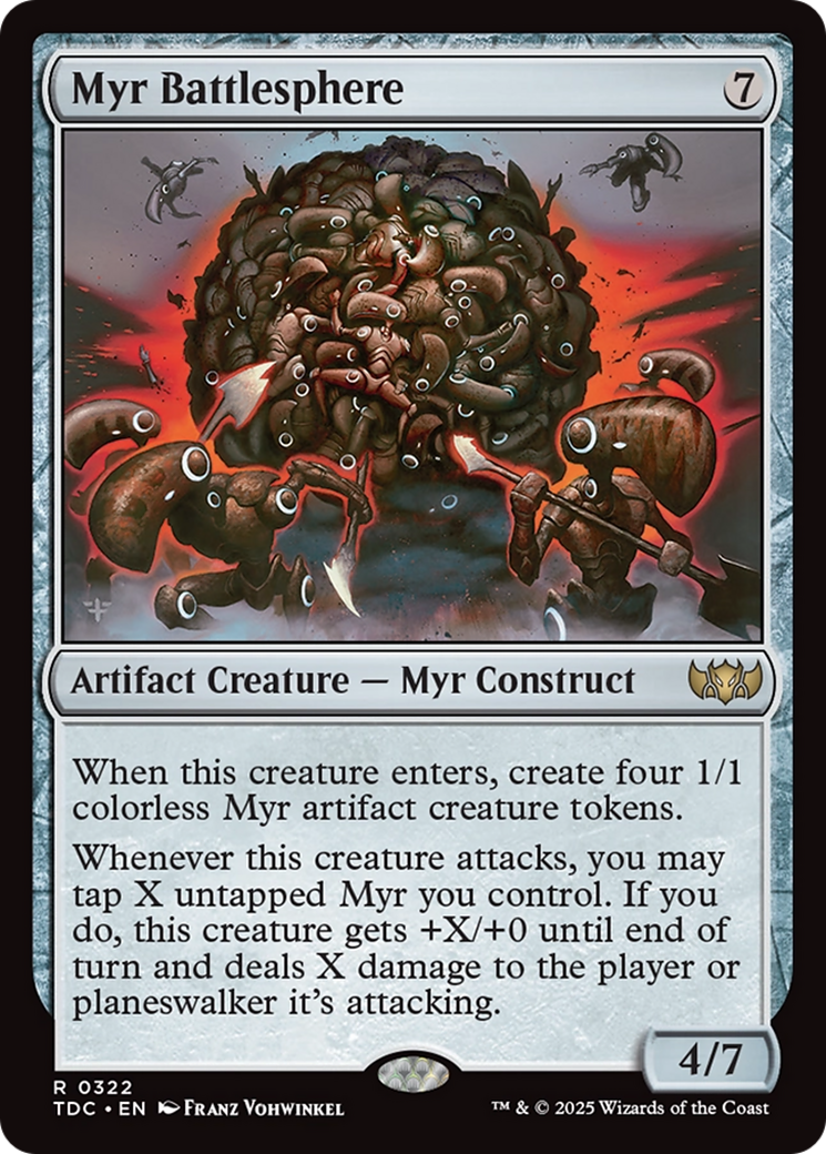 Sphère de combat myr [Tarkir : Commander Draconic]