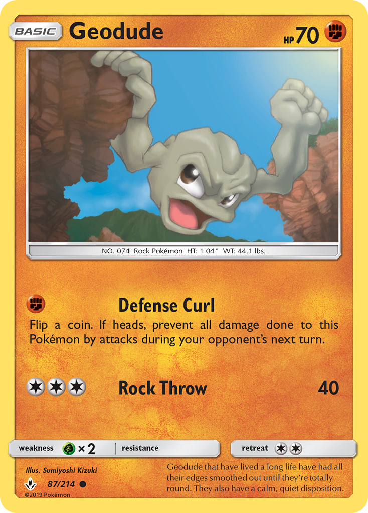 Geodude (87/214) [Sol y Luna: Lazos Indestructibles]