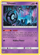 Unown (91/214) [Sol y Luna: Truenos Perdidos]