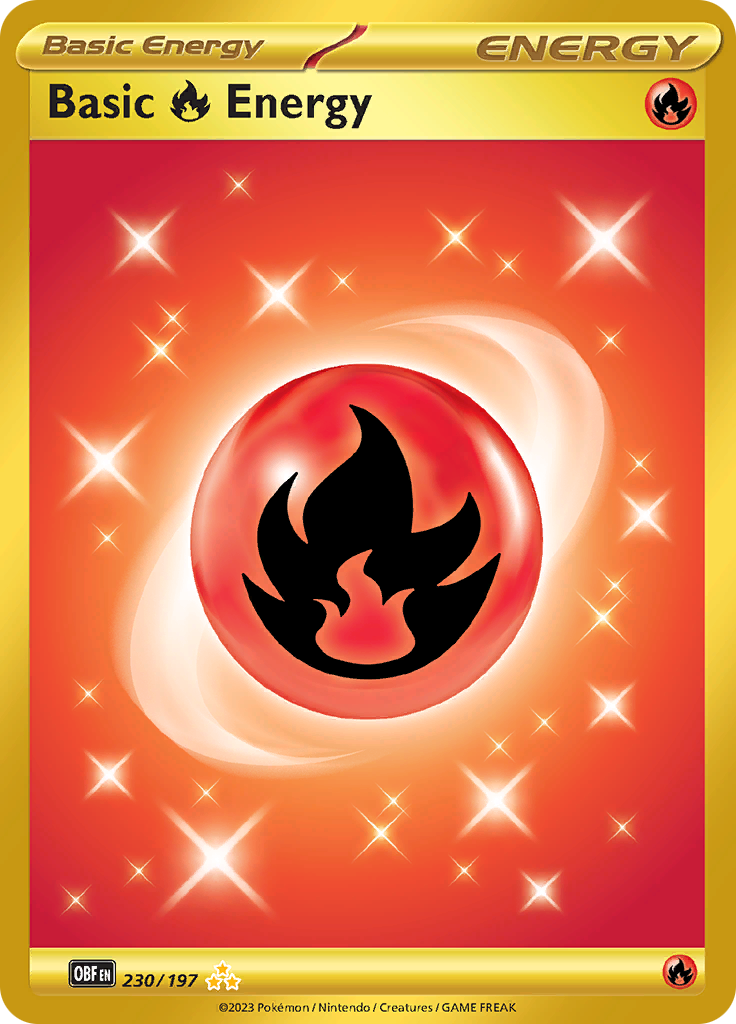 Energía Fuego Básica (230/197) [Escarlata y Púrpura: Llamas Obsidianas]