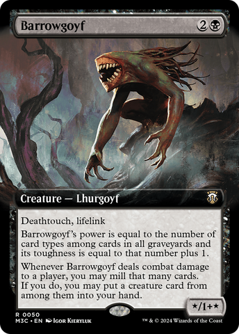 Barrowgoyf (Arte extendido) (Lámina irisada) [Modern Horizons 3 Commander]