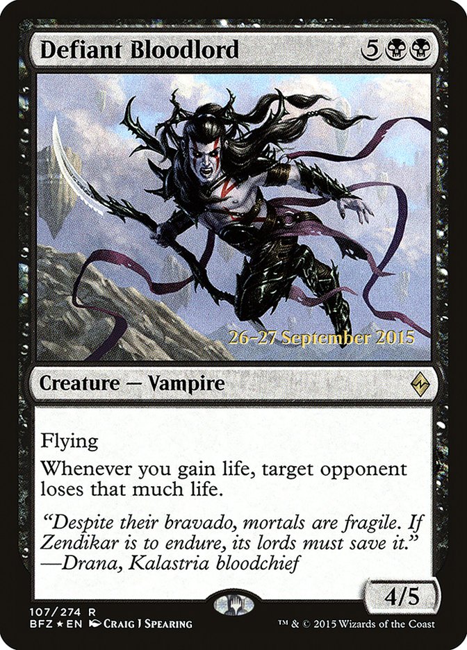 Seigneur de sang provocateur [Cartes promo d'avant-première La bataille de Zendikar]