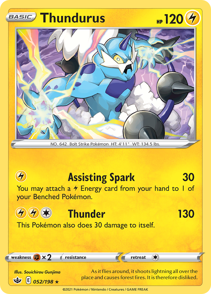 Thundurus (052/198) (Exclusivo de Baraja Temática) [Espada y Escudo: Reinado Escalofriante]