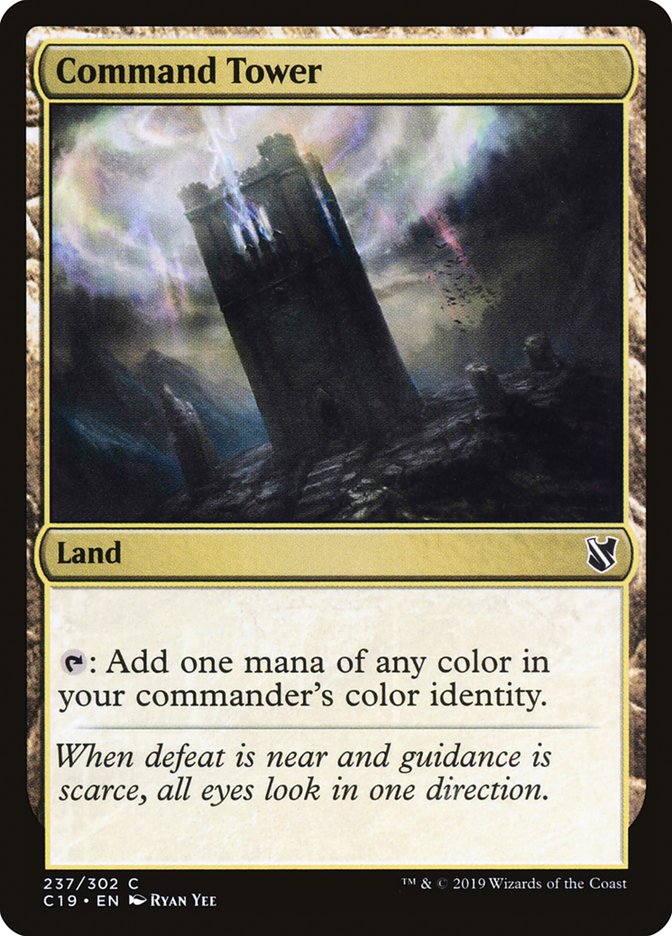 Tour de commandement [Commander 2019]