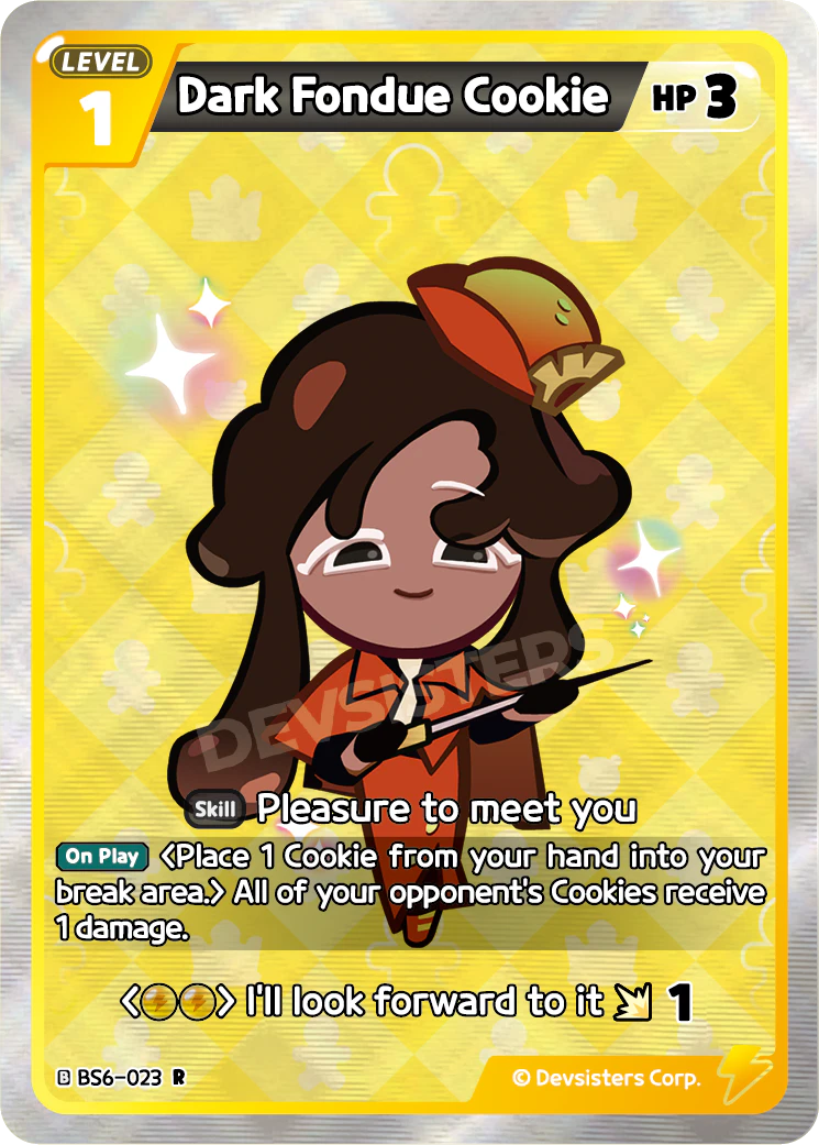 Image for Dark Fondue Cookie (BS6-023) (BS6) - CookieRun: Braverse TCG