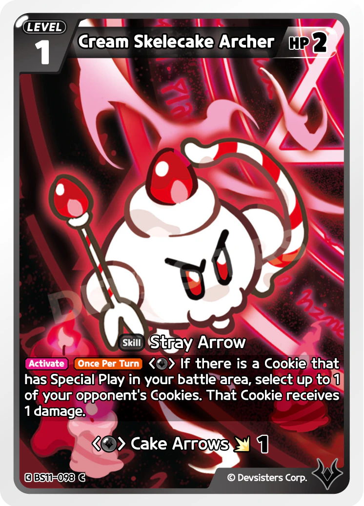 Image for Cream Skelecake Archer (BS11-098) (BS11) - CookieRun: Braverse TCG