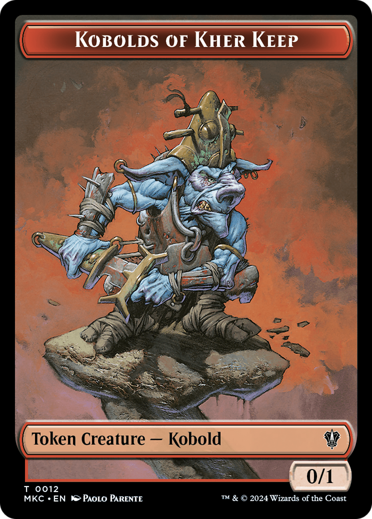 Soldado // Kobolds de Kher Keep Ficha de doble cara [Asesinatos en la Mansión Karlov Commander Tokens]