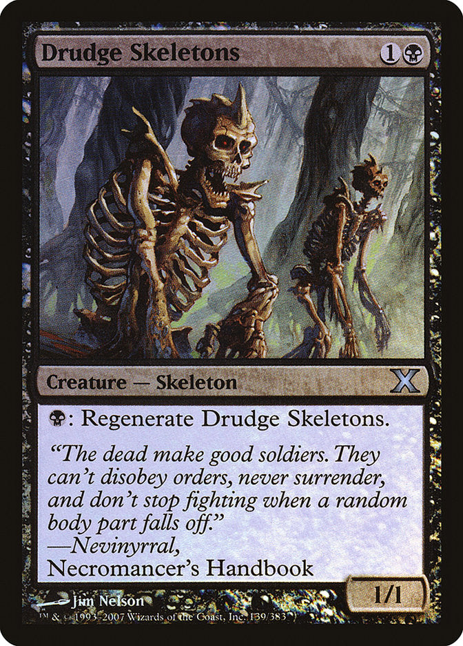 Squelettes besogneux (Premium Foil) [Dixième édition]