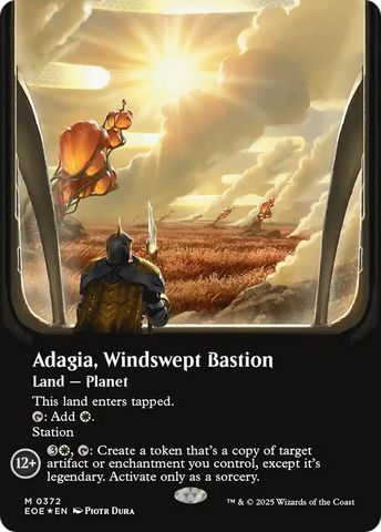 Adagia, Bastion balayé par les vents (sans bordure) (Feuille galaxie) [Bord de l'éternité]