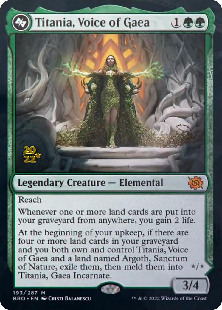 Titania, voix de Gaea [Prerelease Promos Les Frères de Guerre]