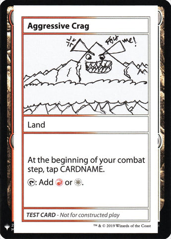 Peñasco Agresivo [Cartas de prueba de juego de Mystery Booster]