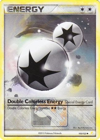 Énergie Double Incolore (103/123) (Promo Ligue) [HeartGold & SoulSilver : Set de Base]