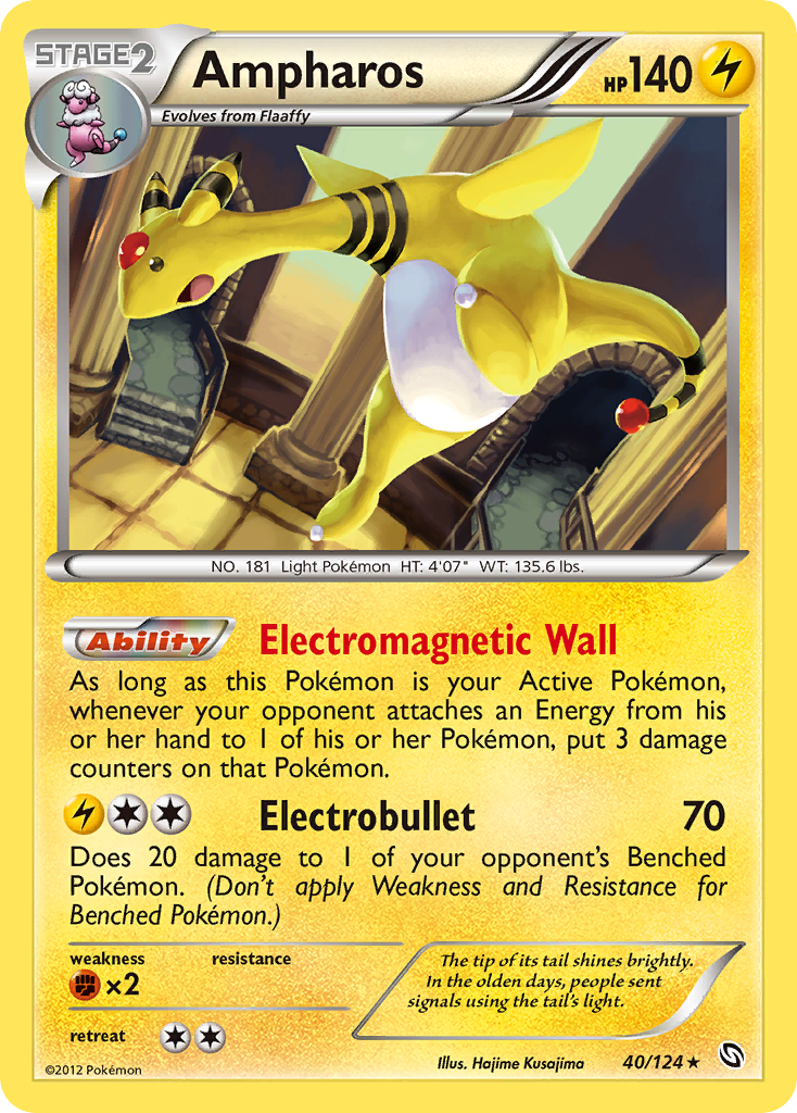 Ampharos (40/124) [Negro y Blanco: Dragones Majestuosos]