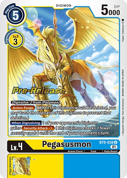 Pegasusmon [BT9-038] [Promocionales de pre-lanzamiento de X Record]