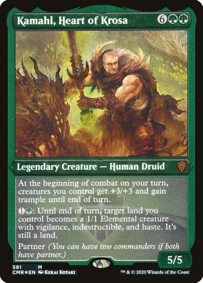 Kamahl, Cœur de Krosa (Gravé) [Commander Legends]
