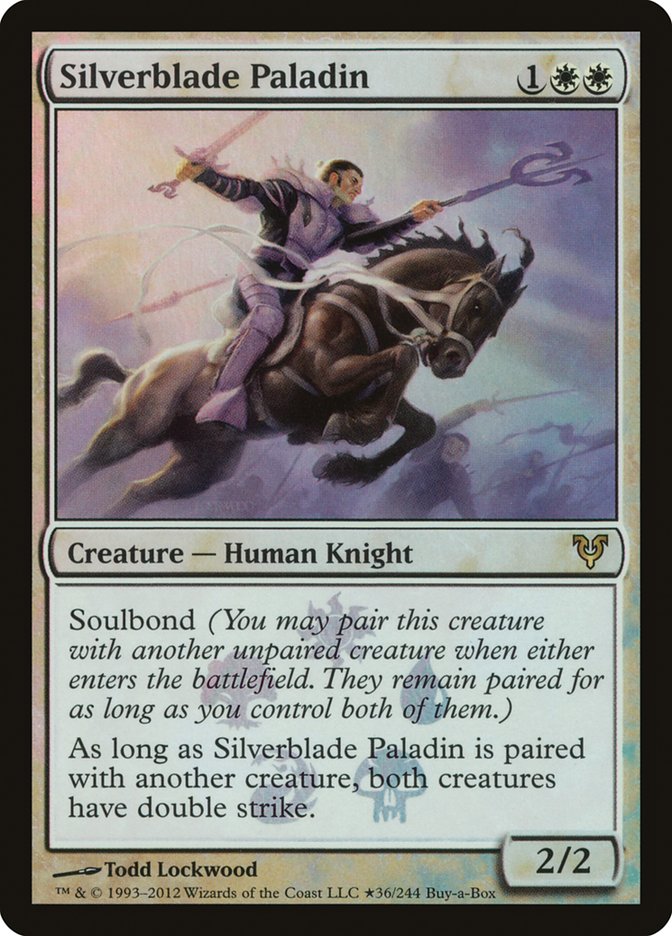 Paladín Filo Plateado (Compre una Caja) [Promos de Avacyn Restaurada]