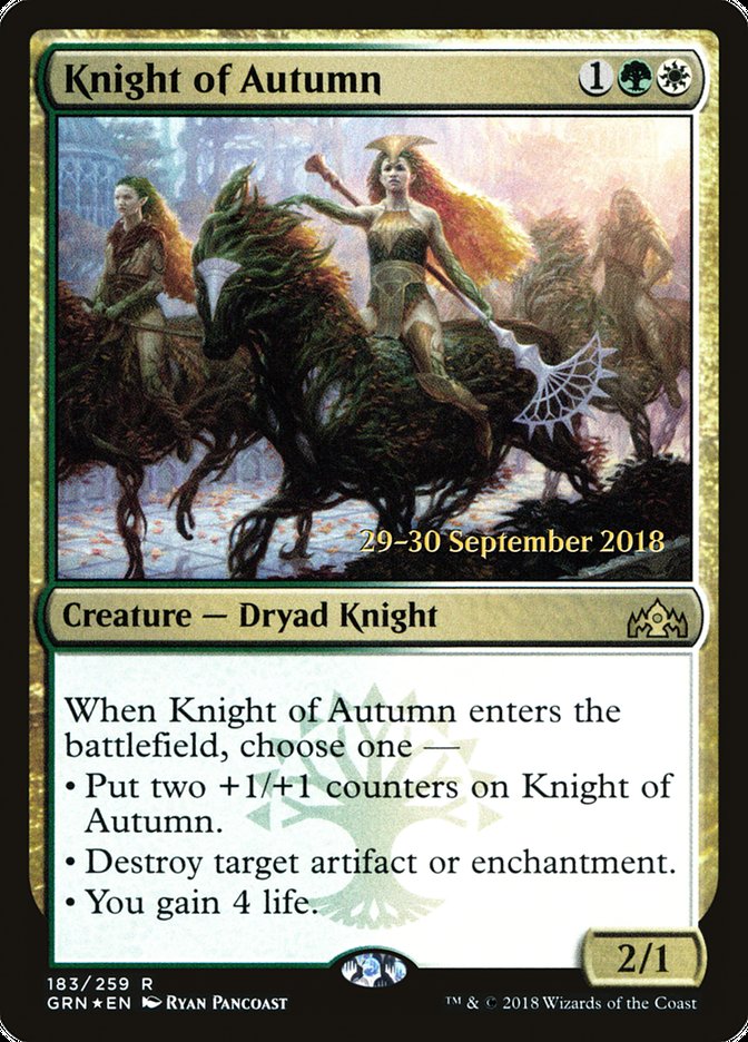 Chevalière d'automne [Prerelease Promos des Guildes de Ravnica]