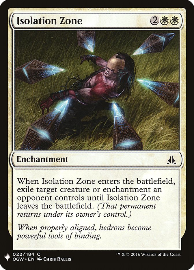 Zona de aislamiento [Mystery Booster]