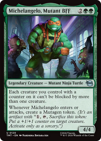 Michelangelo, Mejor Amigo Mutante [Las Tortugas Ninja]