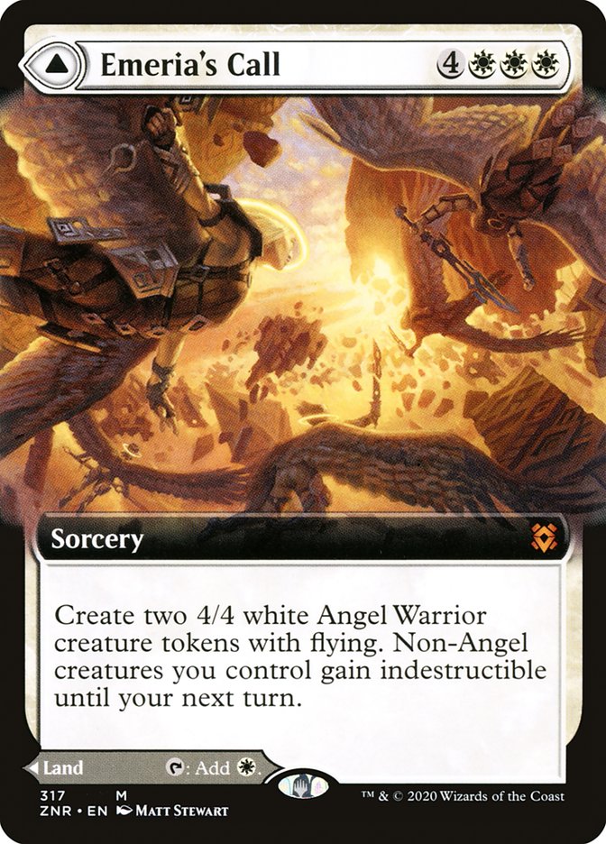 L'Appel d'Emeria // Emeria, Cité brisée (Art étendu) [Zendikar Rising]