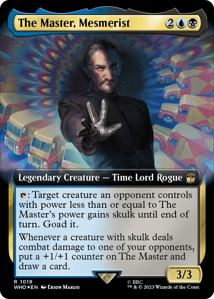 Le Maître, Mesmerist (Extended Art) (Feuille d'aluminium à ondes) [Doctor Who]