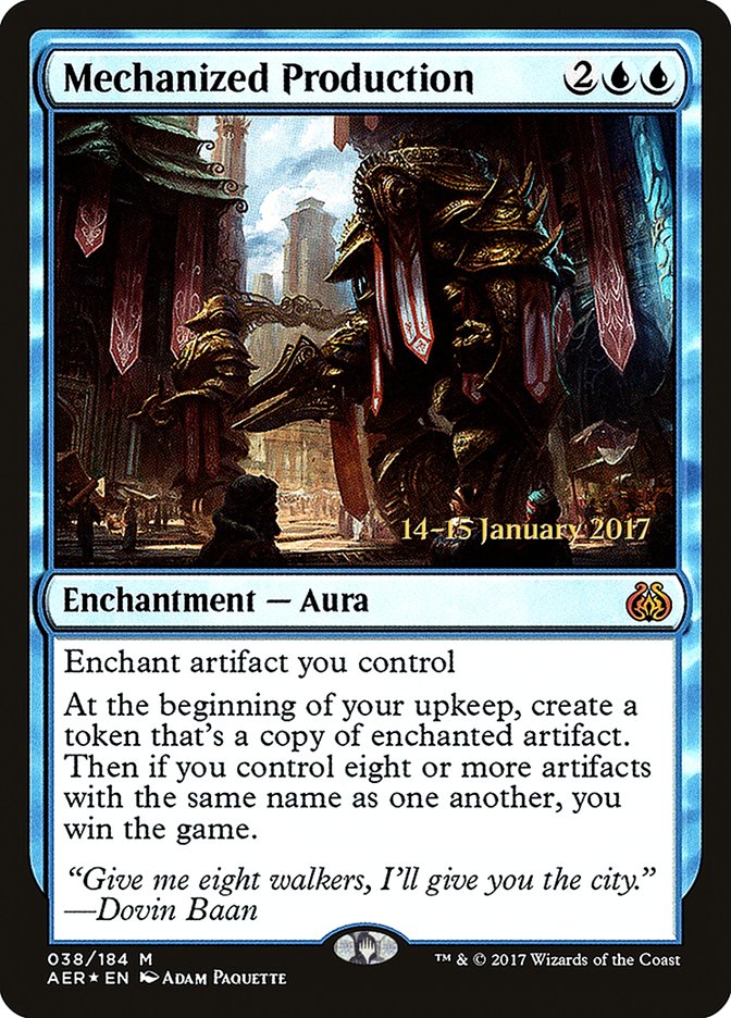 Producción mecanizada [Promos de Aether Revolt Prerelease]