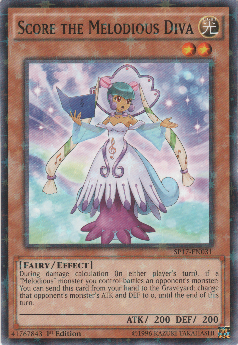 Évaluez la Diva Mélodieuse [SP17-EN031] Starfoil Rare