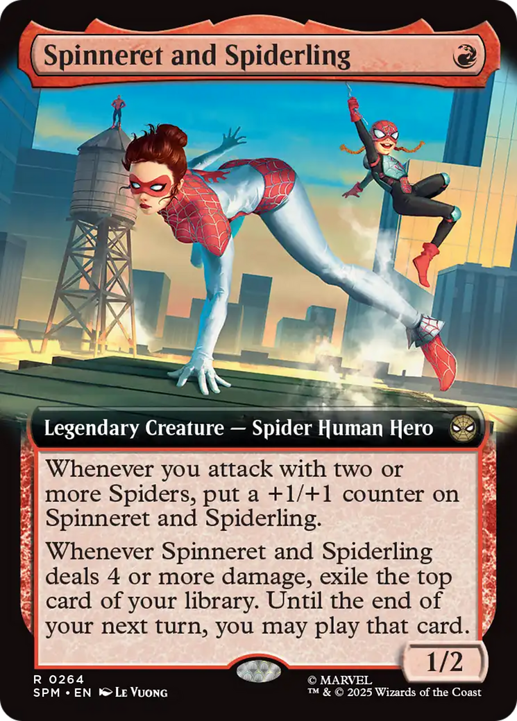 Spinneret et Spiderling (Illustration étendue) [Marvel's Spider-Man]