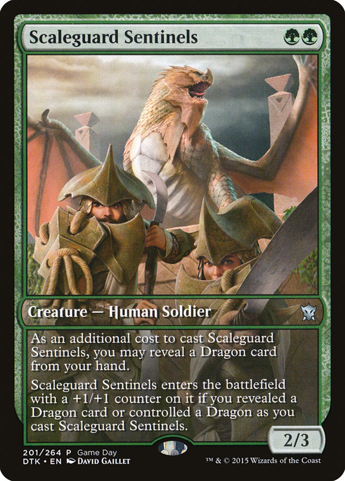 Centinelas Escamagélida (Día de juego) [Sobres de evento de Dragones de Tarkir]