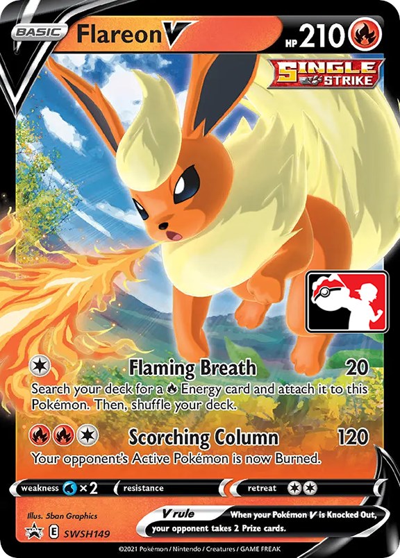 Flareon V (SWSH149) [Serie de Paquetes de Premios Uno]