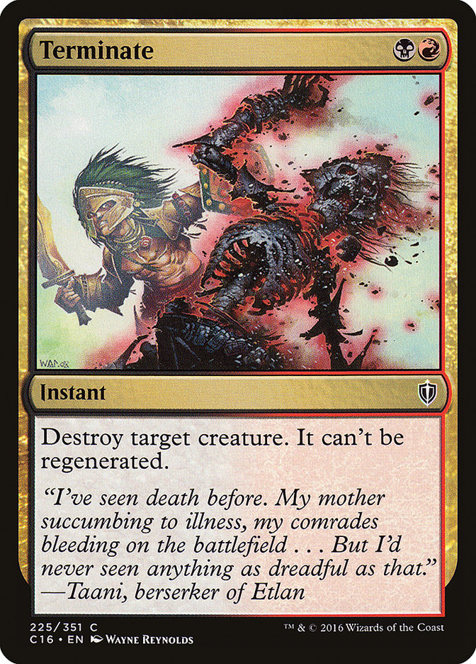 Mettre à mort [Commander 2016]
