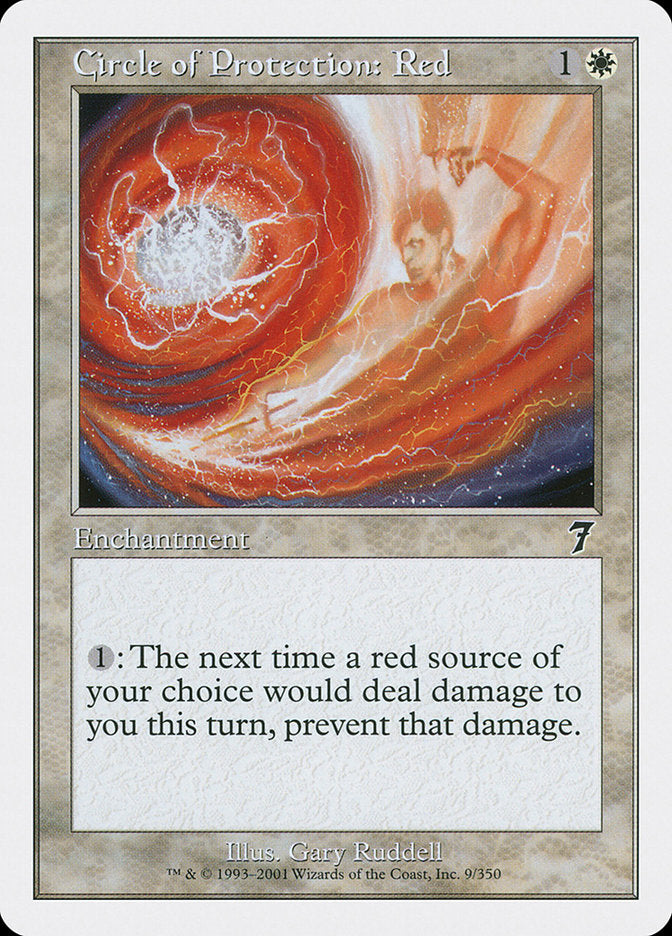 Cercle de protection : Rouge [Septième édition]