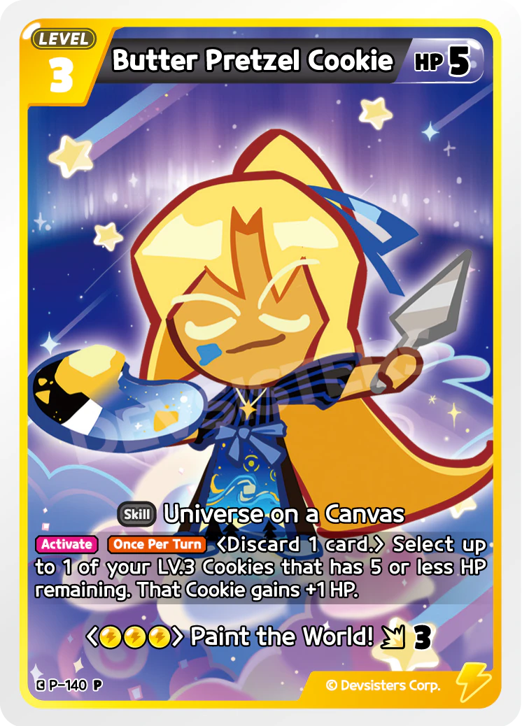 Image for Butter Pretzel Cookie (P-140) (P) - CookieRun: Braverse TCG