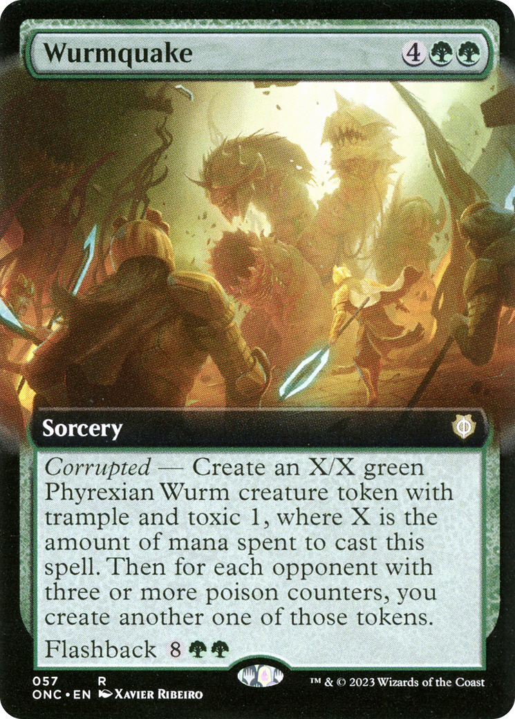 Séisme-ver (Extended Art) [Phyrexia : Tous seront un Commander]