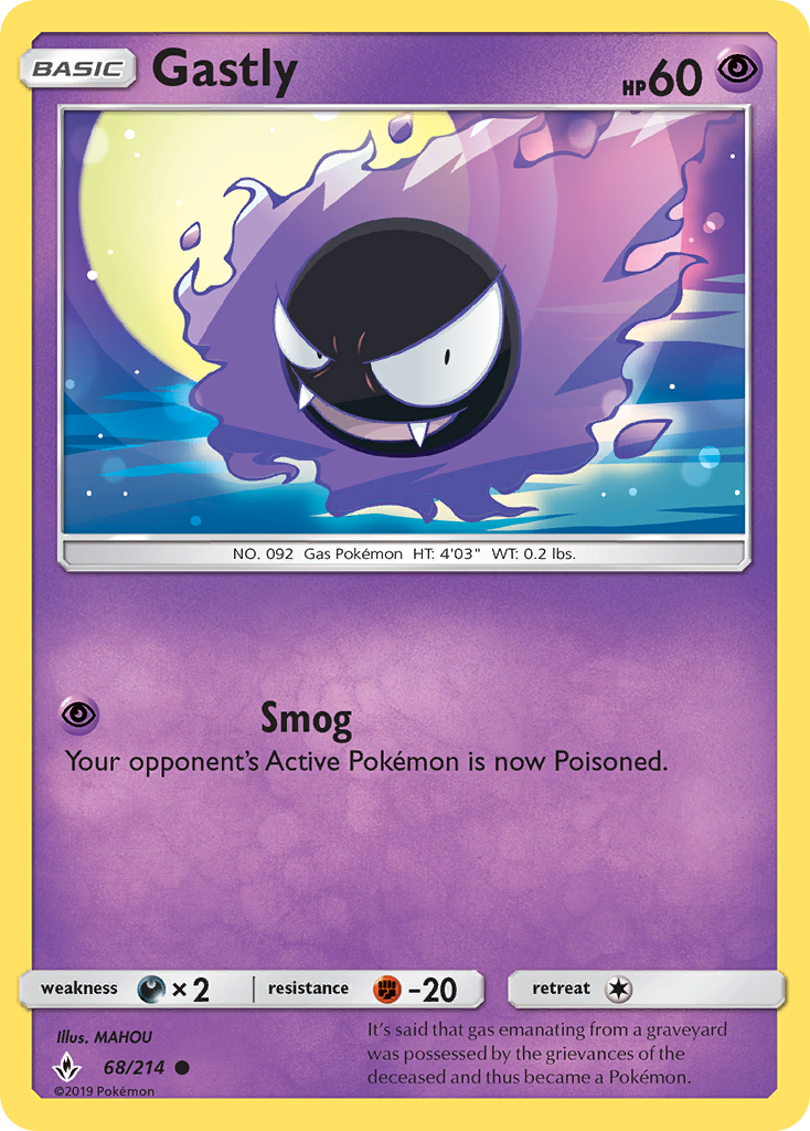 Gastly (68/214) [Sol y Luna: Lazos Indestructibles]