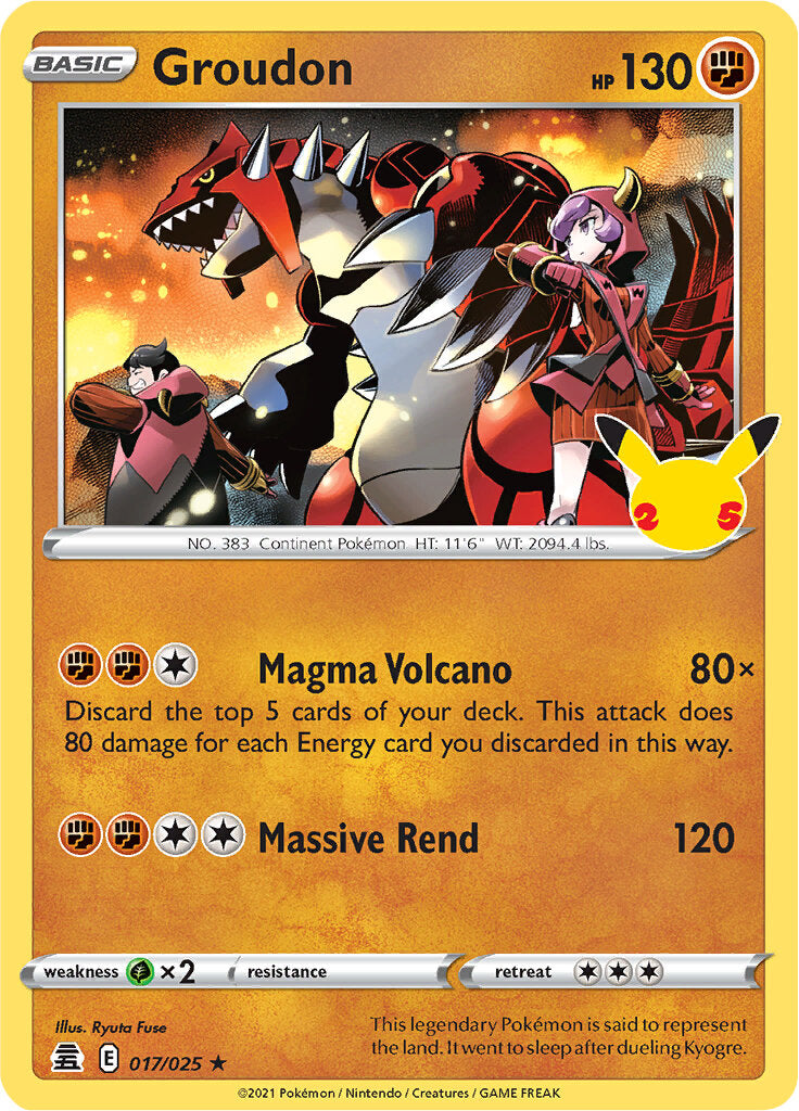 Groudon (017/025) [Celebraciones: 25.º Aniversario]