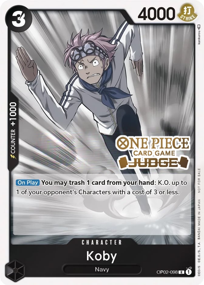 Koby (Juez) [Cartas promocionales de One Piece]